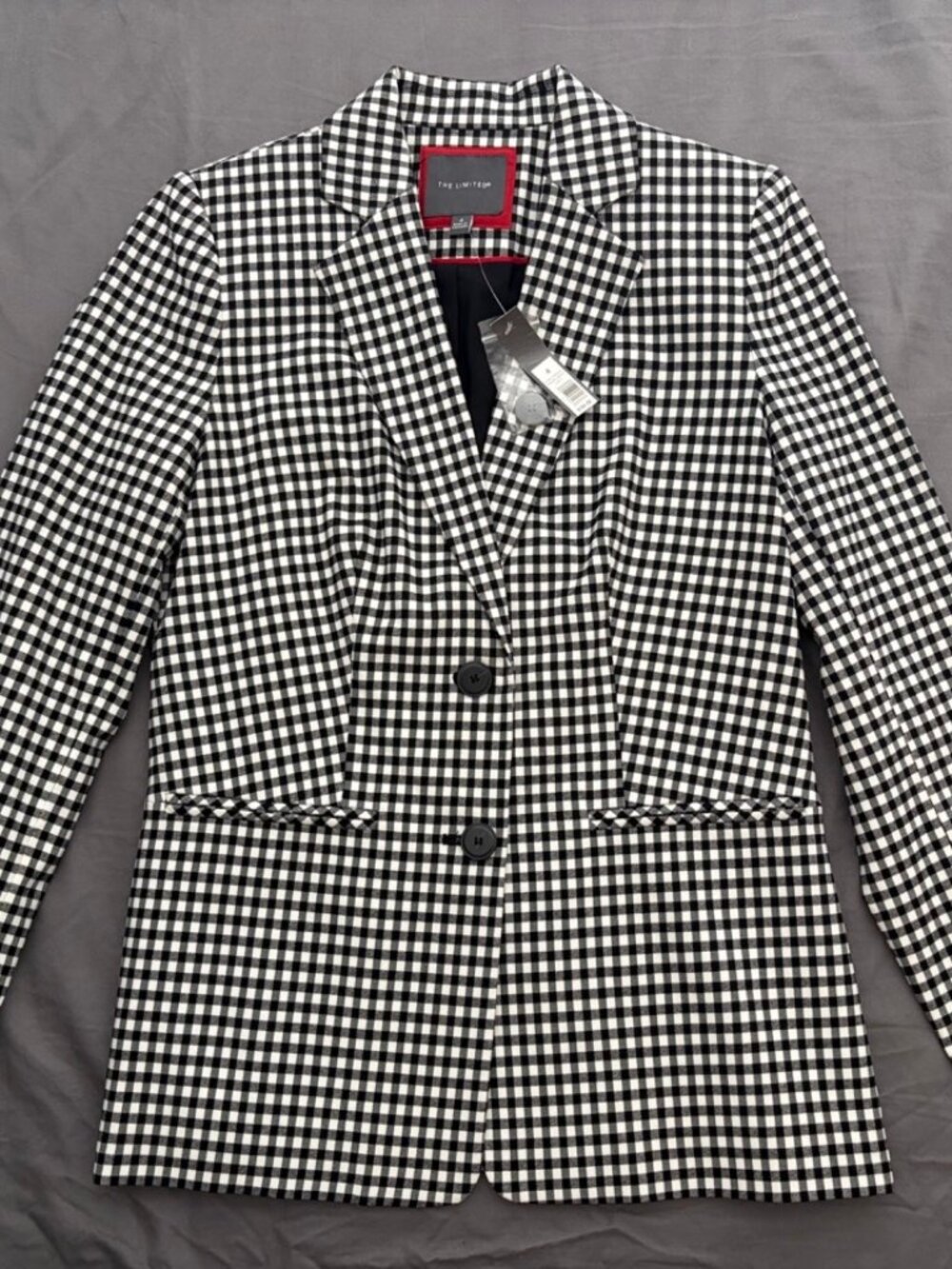limited gigham suit jacket